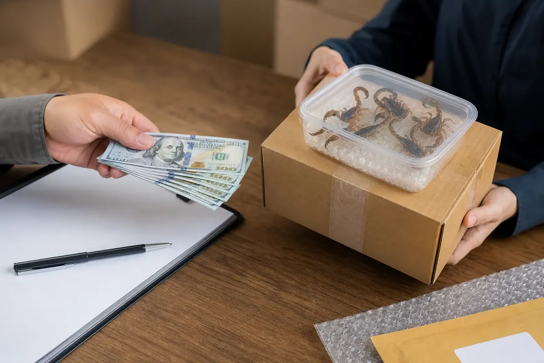 قیمت زهر عقرب ۱۴۰۳ بسته‌بندی و شرایط تحویل سفارش