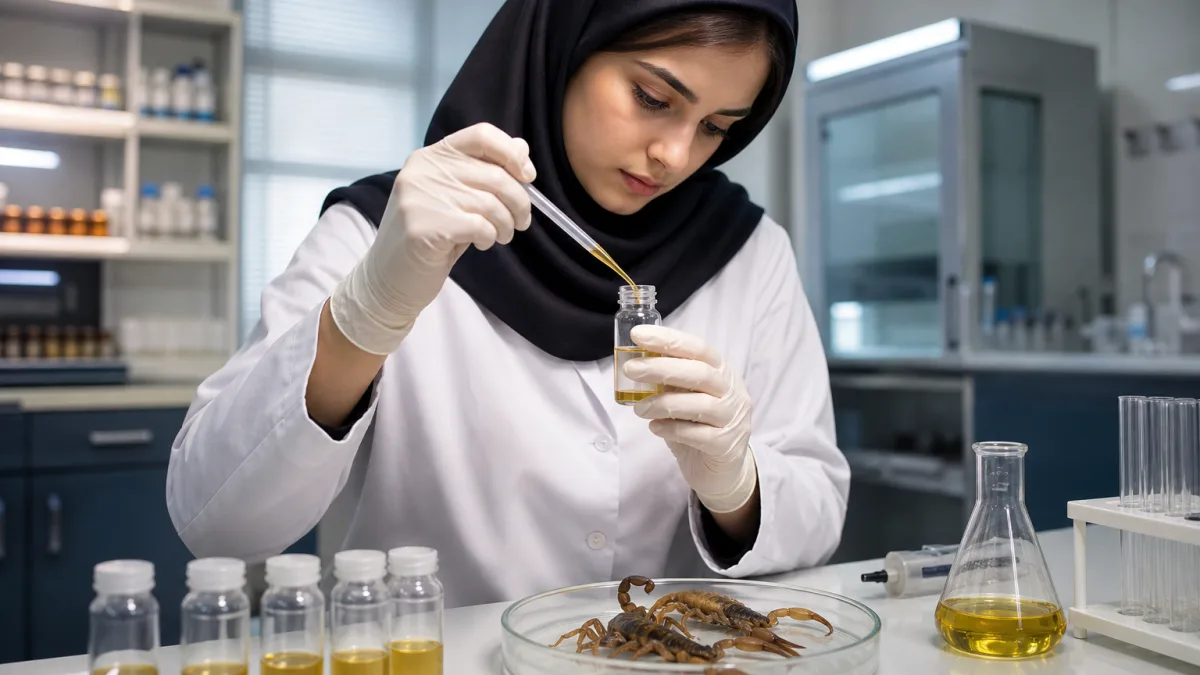 زهر عقرب کجا میخرن آزمایشگاه یا واسطه